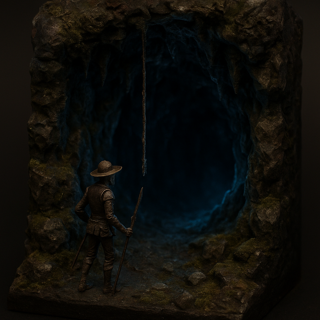 Cueva de Montesinos, edición limitada, figura de resina pintada a mano